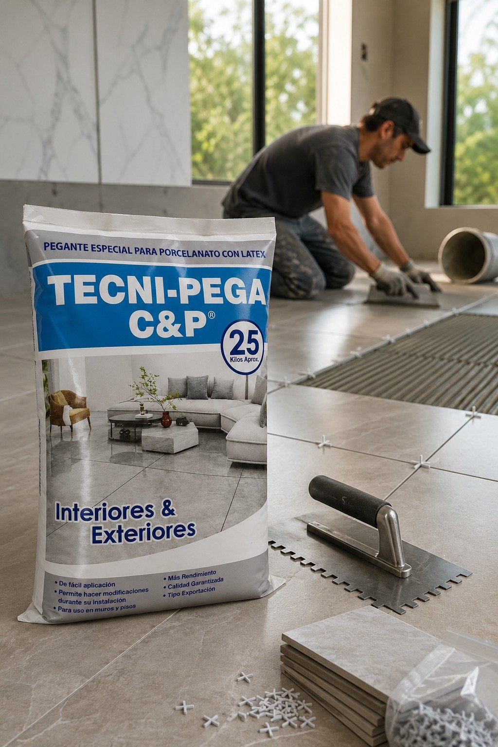 Pegante Tecnipega Porcelanato